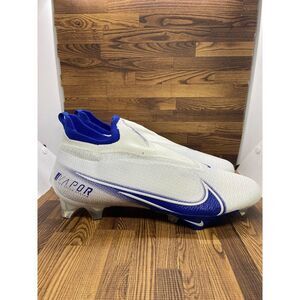 Nike Vapor Edge 360 Elite White Blue Football Cleats Mens Size 13.5 CV6282-107